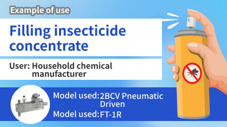 [That makes sense] Introducing an example of filling aerosol cans with concentrated insecticide!