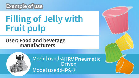 [Reducing Material Loss] Introducing Filling of Jelly with extra-fine Fruit pulp into small cup!